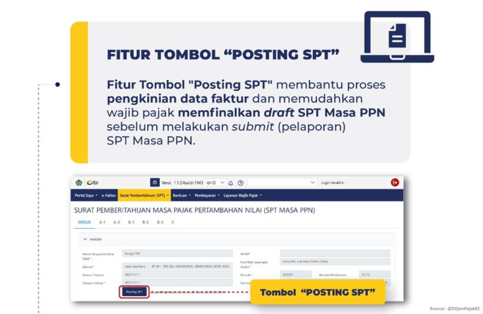 Fitur Posting SPT - Karunia Consulting